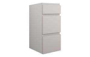 Clarence 300mm Standard 3 Drawer Unit - Matt Dove Grey (Grey Cab)